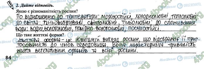 ГДЗ Биология 6 класс страница 53-54.2